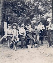 Outdoor group, c1890